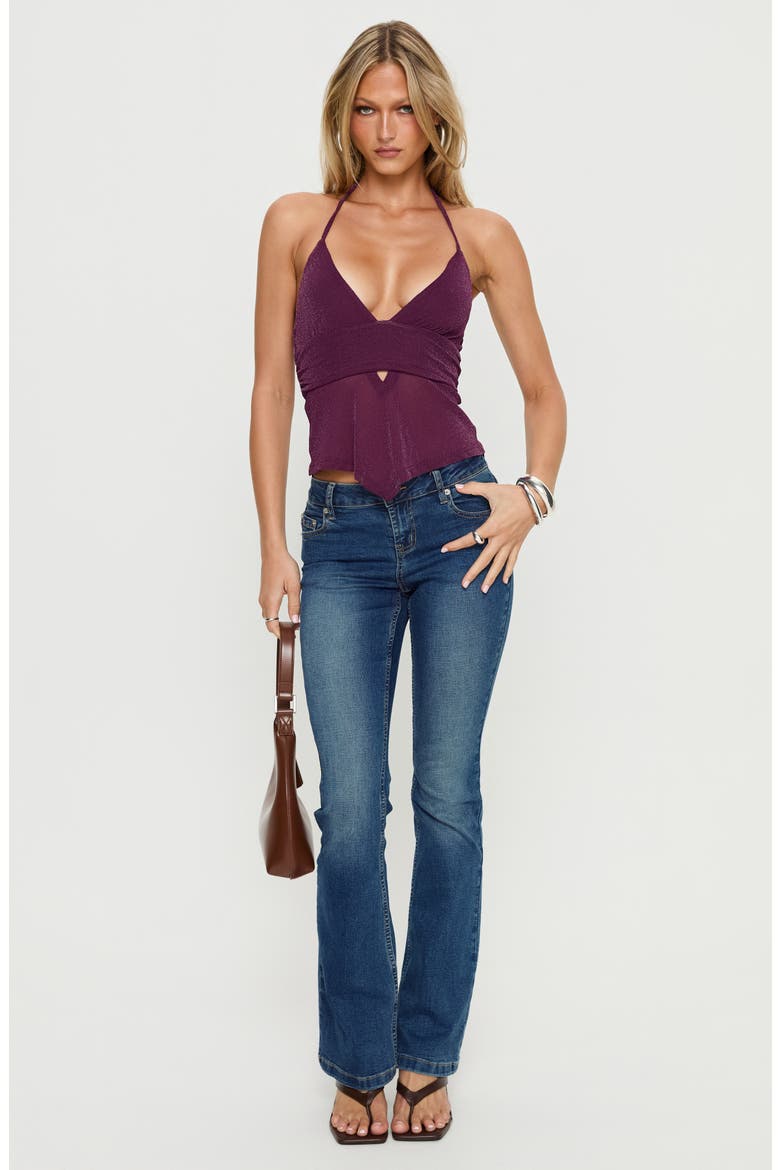 Averee Halter Top, Alternate, color, PLUM SPARKLE