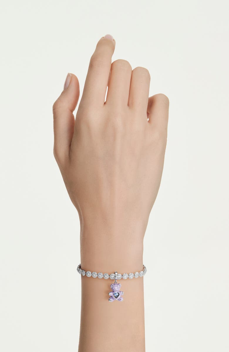 Swarovski Idyllia Crystal Teddy Bear Charm, Alternate, color, 