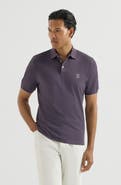 Brunello Cucinelli Cotton piqué polo shirt with logo
