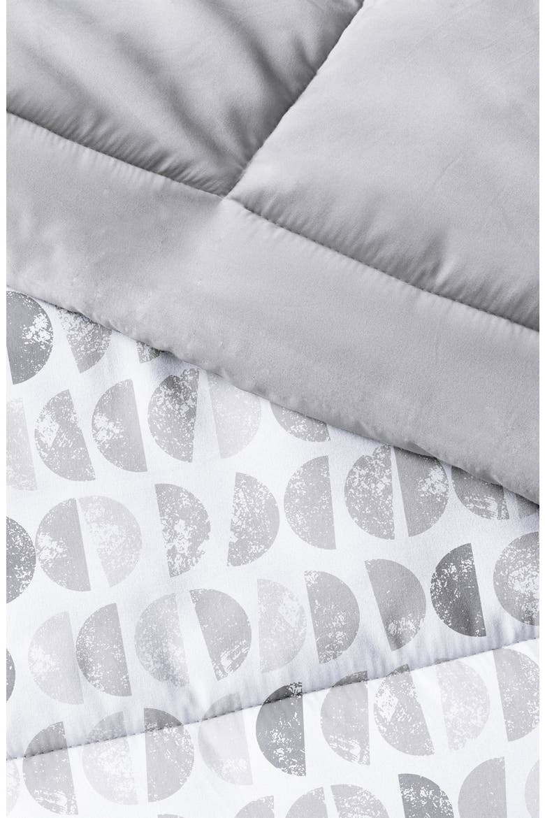 Premium Down Alternative Reversible Comforter Set, Alternate, color, LIGHT GRAY