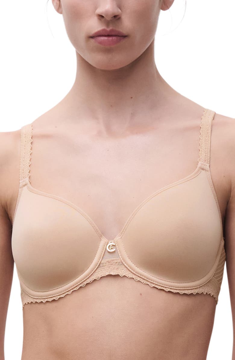 Chantelle Lingerie Lightweight Underwire T-Shirt Bra, Main, color, Beige Blush