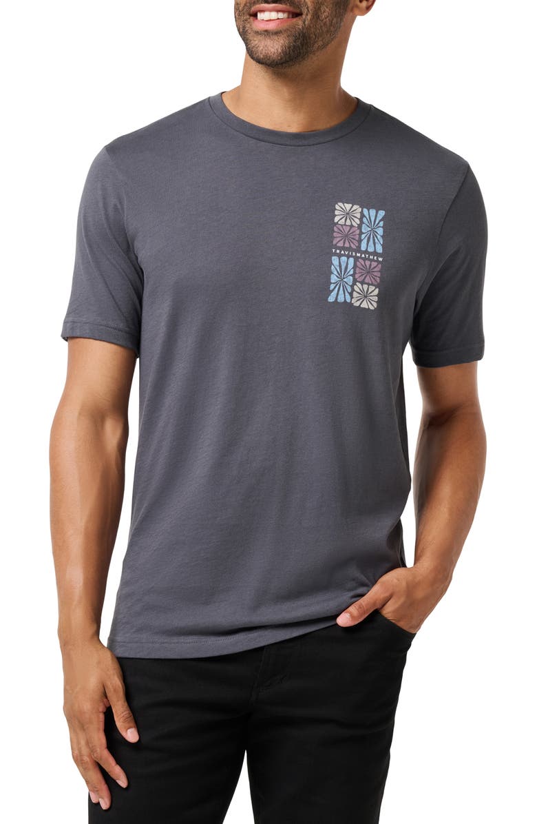 TravisMathew Cabana Cotton Graphic T-Shirt, Main, color, Ebony
