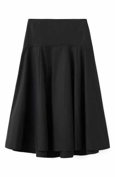 Stitching A-Line Maxi Skirt