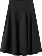 MANGO Stitching A-Line Maxi Skirt
