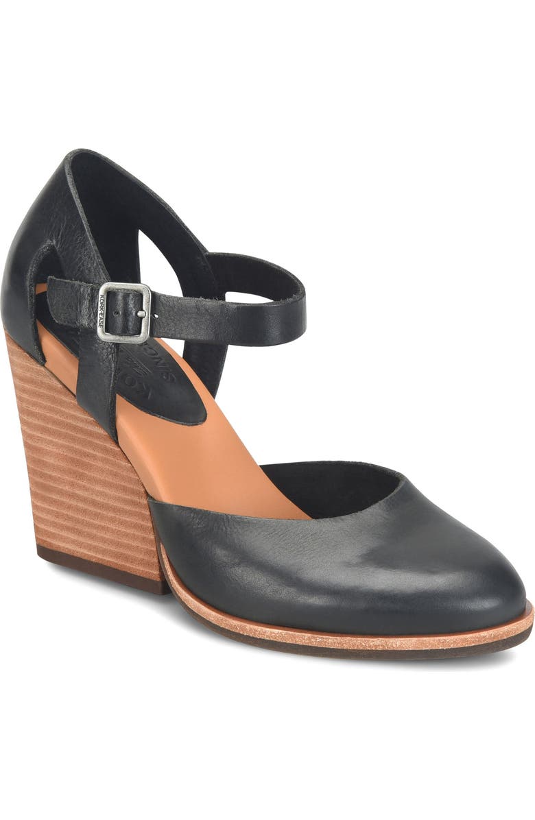 Kork-Ease<sup>®</sup> Harlow Wedge Pump, Main, color, Black Leather