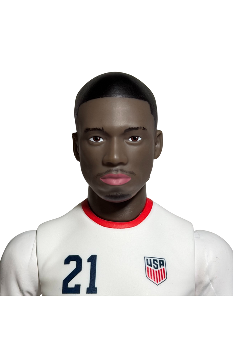 Banbo Toys SOCKERS USMNT Tim Weah 8" Collectible Soccer Action Figure, Alternate, color, White