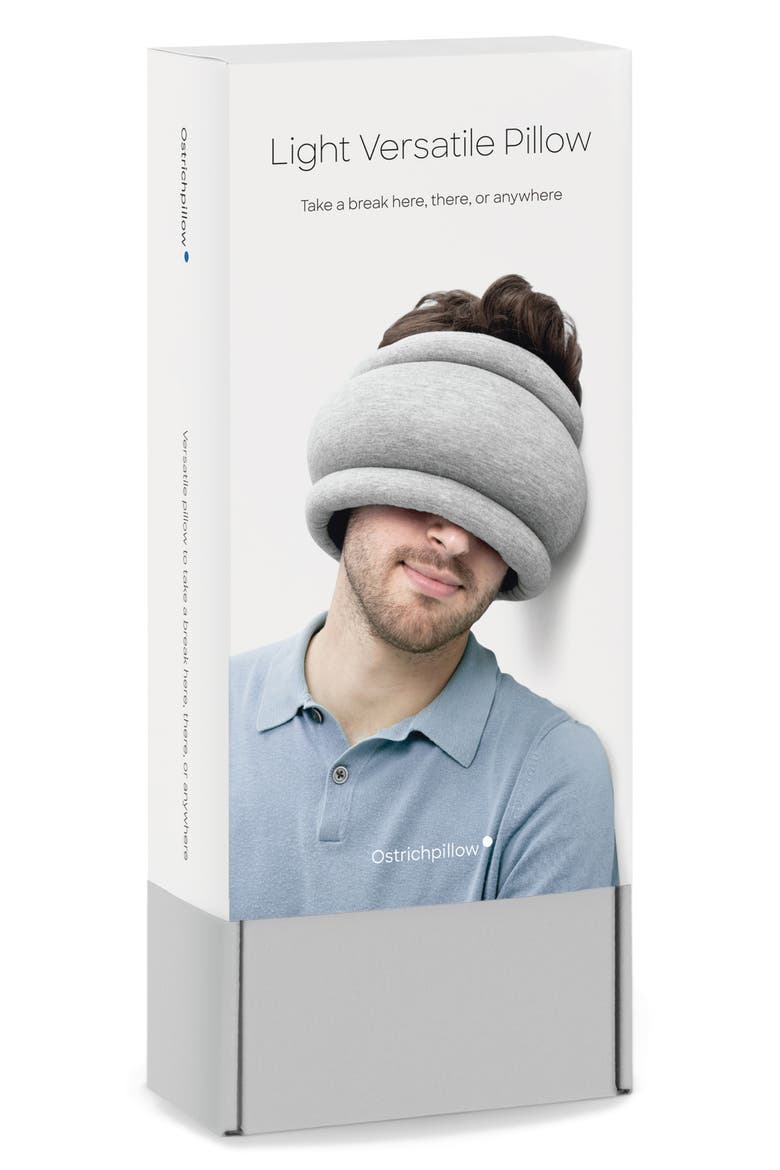 Light Reversible Travel Pillow, Alternate, color, SLEEPY BLUE