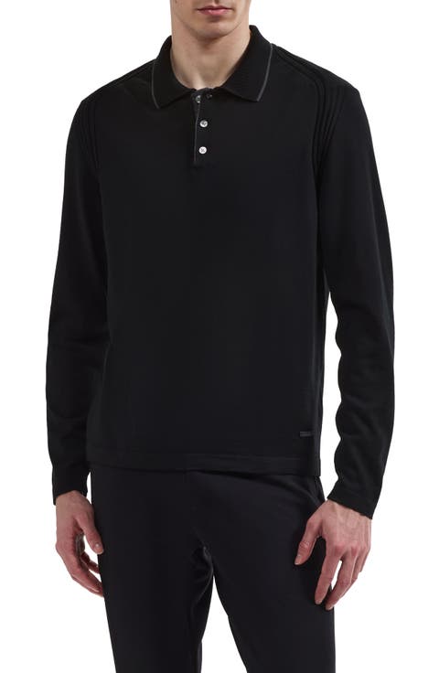 Merino Wool Polo Sweater