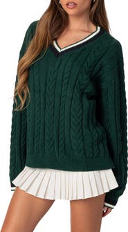EDIKTED Amoret Oversize Cable Sweater