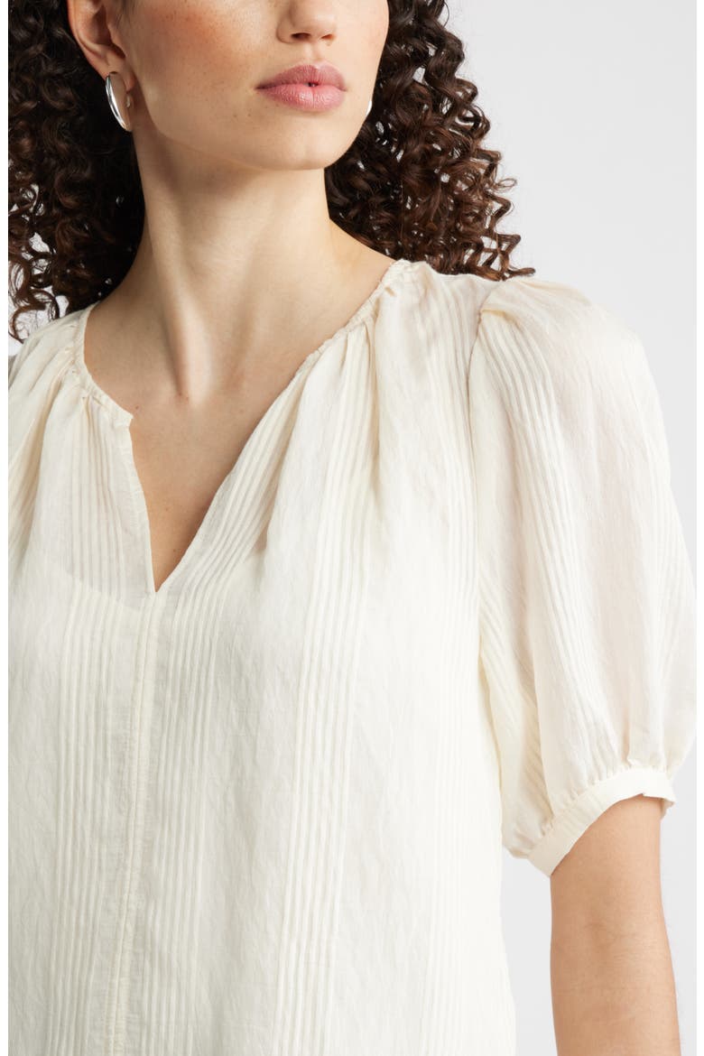 Puff Sleeve Top, Alternate, color, IVORY TOFU DELRAY STRIPE