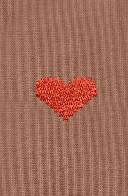 Dalix Womens Pixel Heart Jersey Relaxed Tee