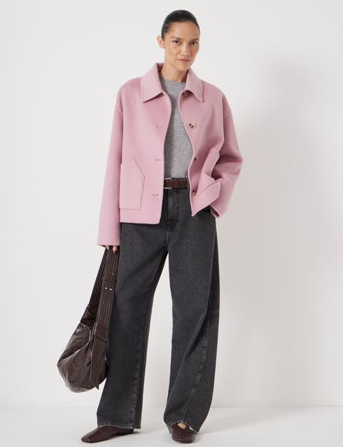 Hush Pure Wool Double Faced Jacket In Pink