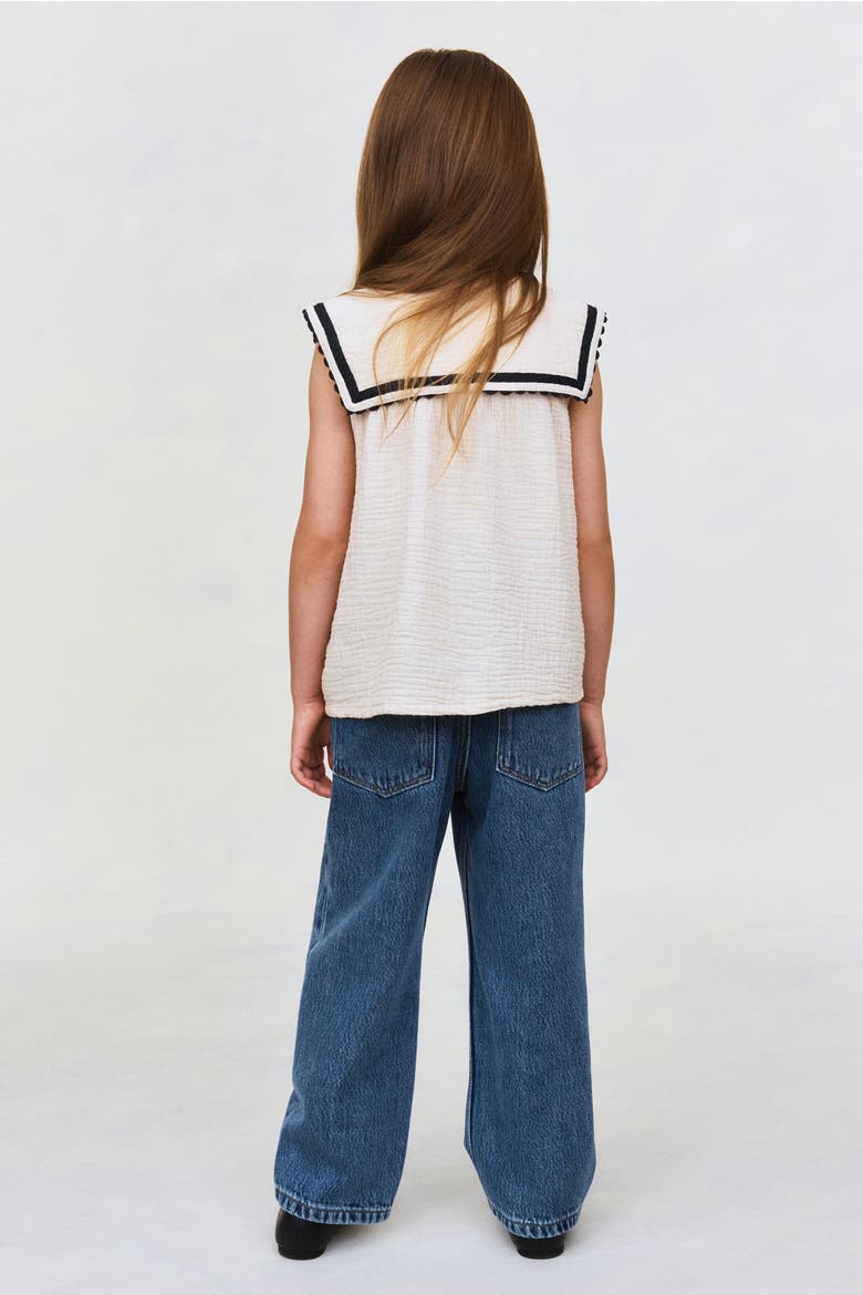 Wide Leg Jeans, Alternate, color, Blue