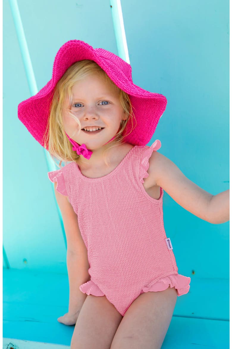 Infant Crinkle Ruffle One Piece, Alternate, color, Pink