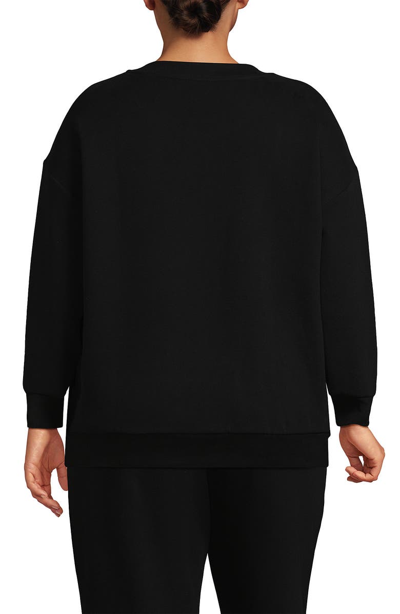 Lands' End Serious Sweats Relaxed Long Sleeve Crew Neck Sweatshirt, Alternate, color, 
