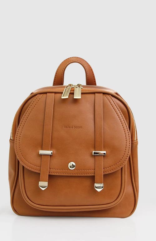 Belle & Bloom Camila Leather Backpack In Brown