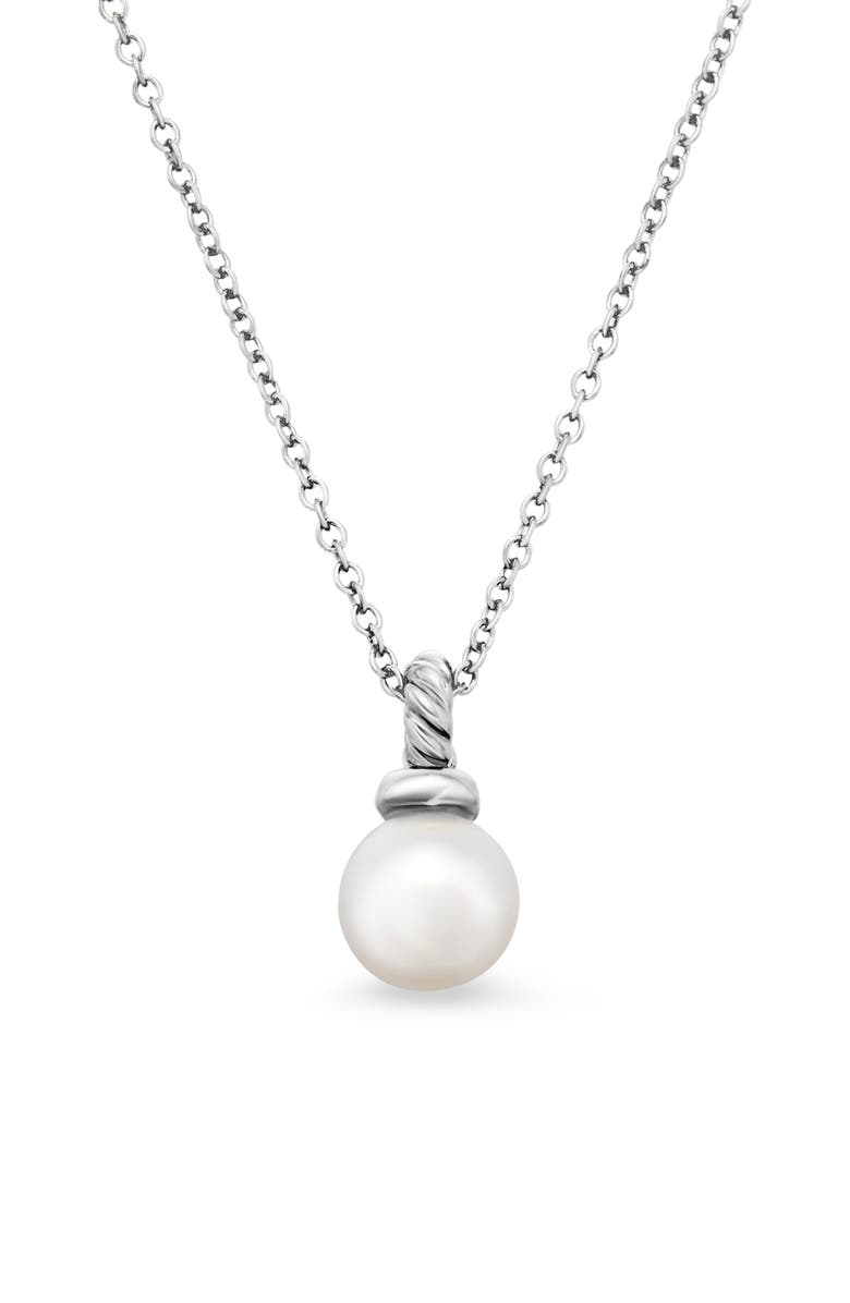 David Yurman Solari Pendant Necklace with Pearl & Diamonds in 18K Gold, Alternate, color,
