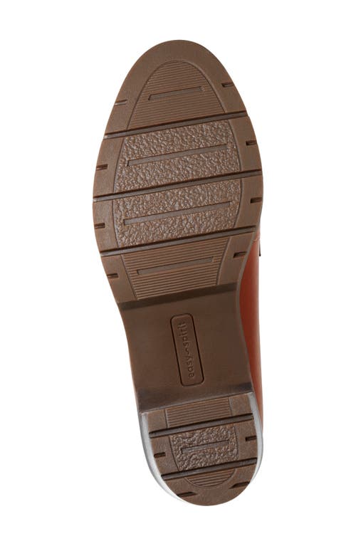 Easy Spirit Charli Block Heel Loafer In Medium Brown