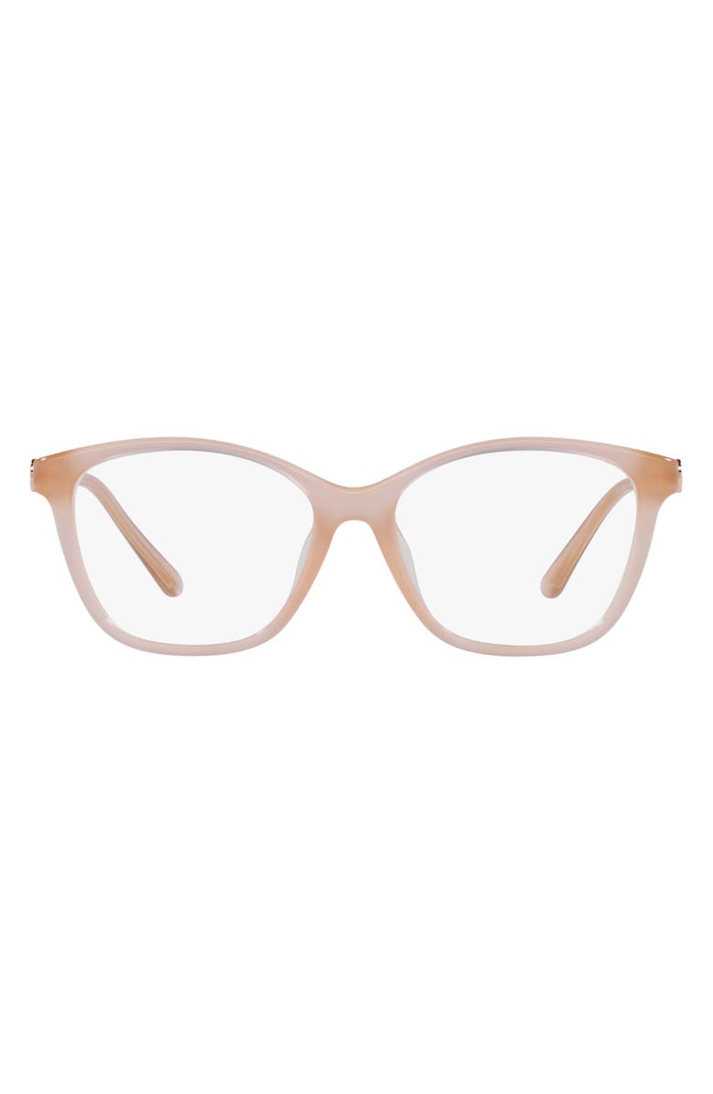 Michael Kors Boulder 55mm Square Optical Glasses, Main, color, Milky Pink