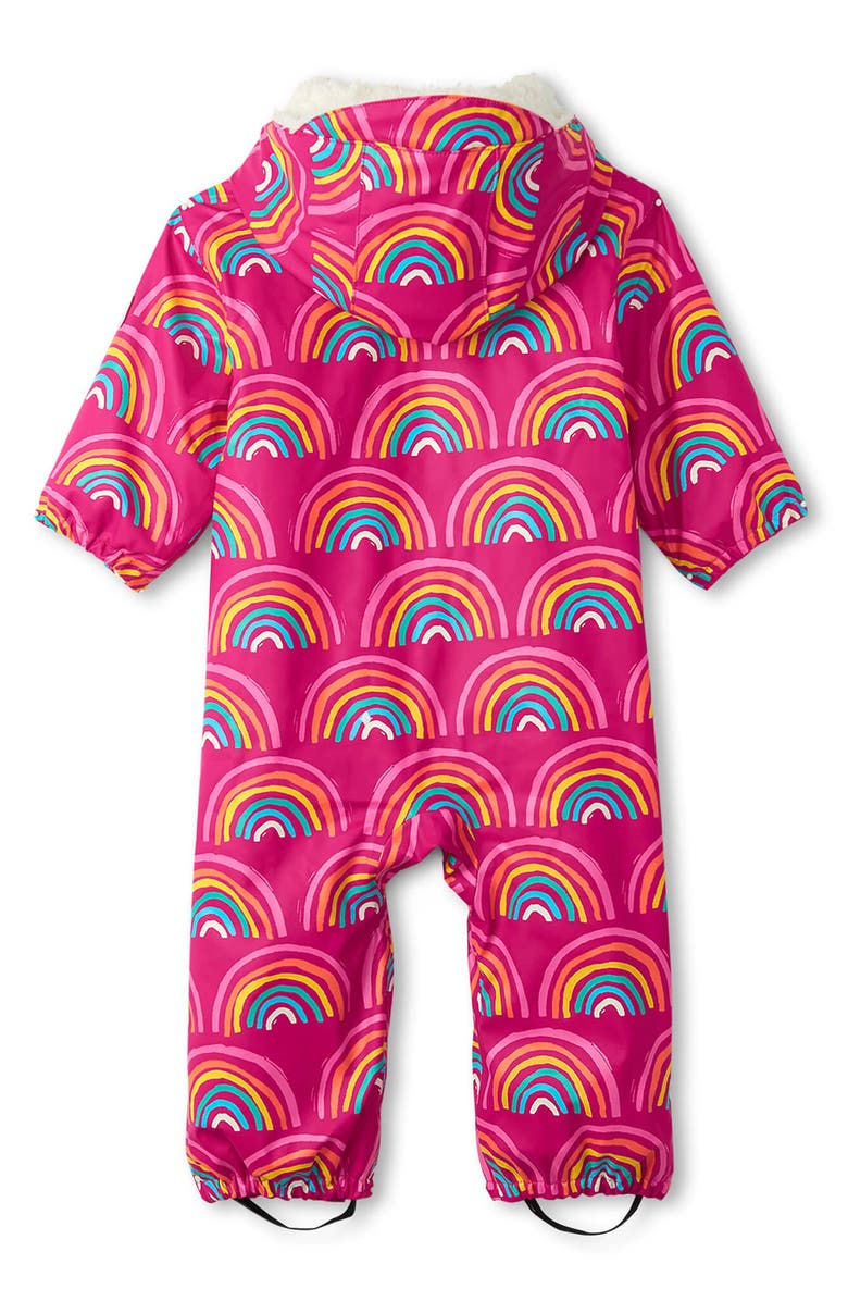 Hatley Rainy Rainbows Hooded Bunting, Alternate, color, 