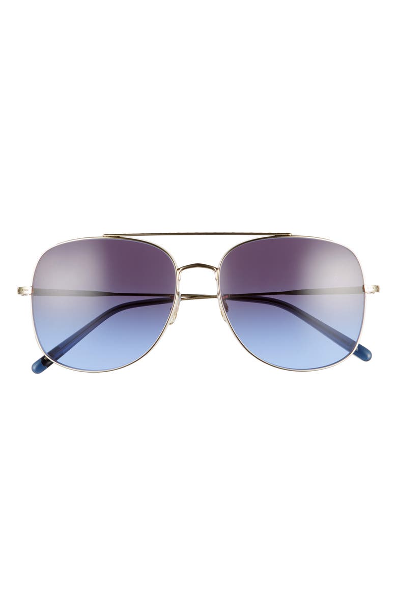 Oliver Peoples Taron 58mm Gradient Aviator Sunglasses, Main, color, 