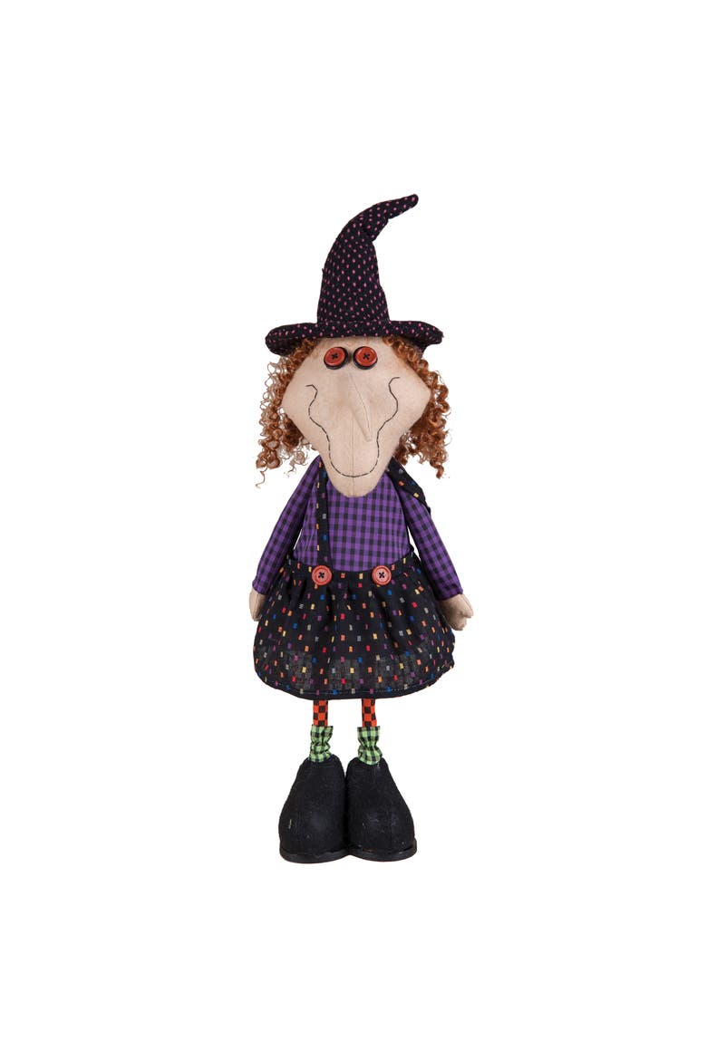 Bobble Halloween Witch Figure, Main, color, Black