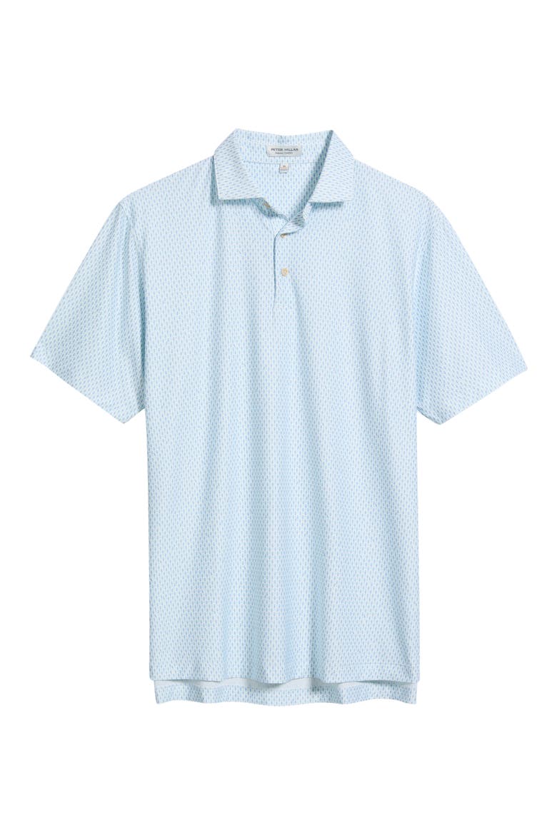 Weekend Wake Summer Comfort Performance Jersey Polo, Alternate, color, WHITE
