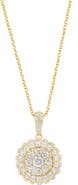 EFFY Pavé Lab Grown Diamond Medallion Pendant Necklace
