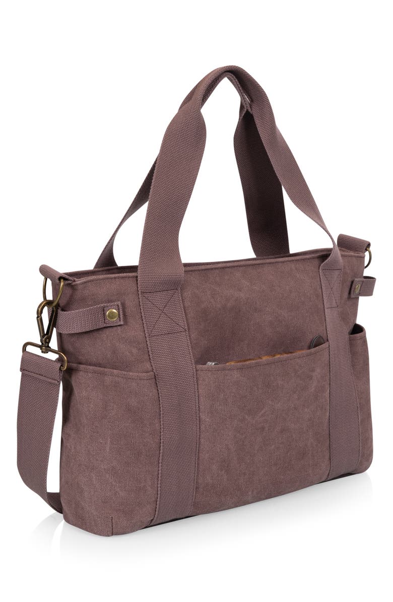 Picnic Time Temecula Wine & Cheese Tote Bag, Alternate, color, Red