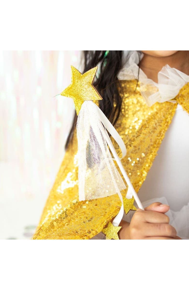 Sweet Wink Gold Sequin Cape, Alternate, color, 