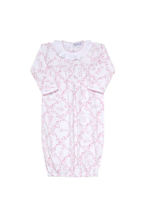 Pink Bears Trellace Baby Gown - Baby