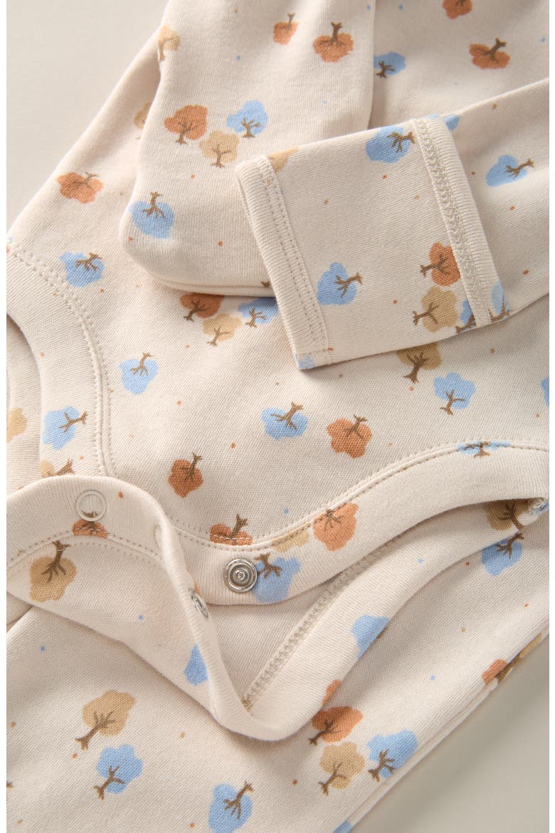 Convertible Bodysuit & Pants Set, Alternate, color, IVORY SAND AUTUMN TREES
