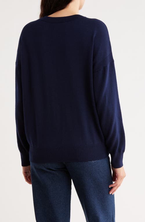 Madewell Birdie Merino Wool Pullover In Blue