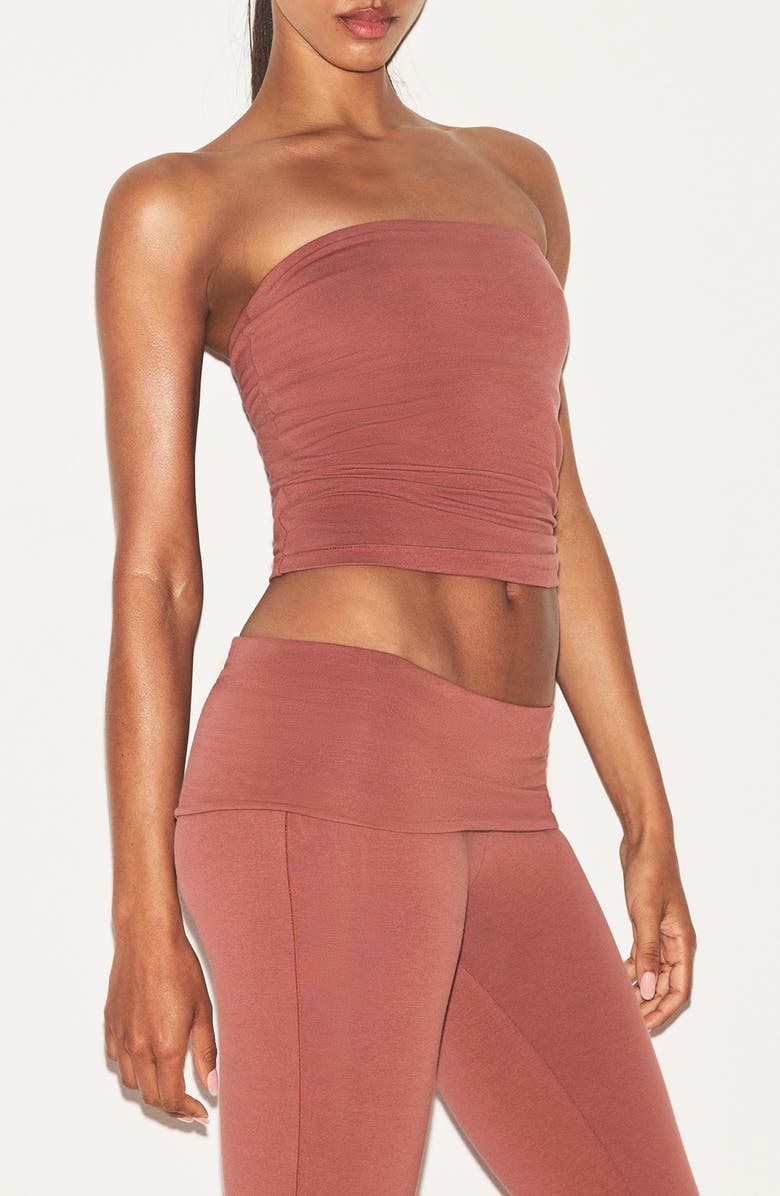Stretch Cotton Jersey Tube Top