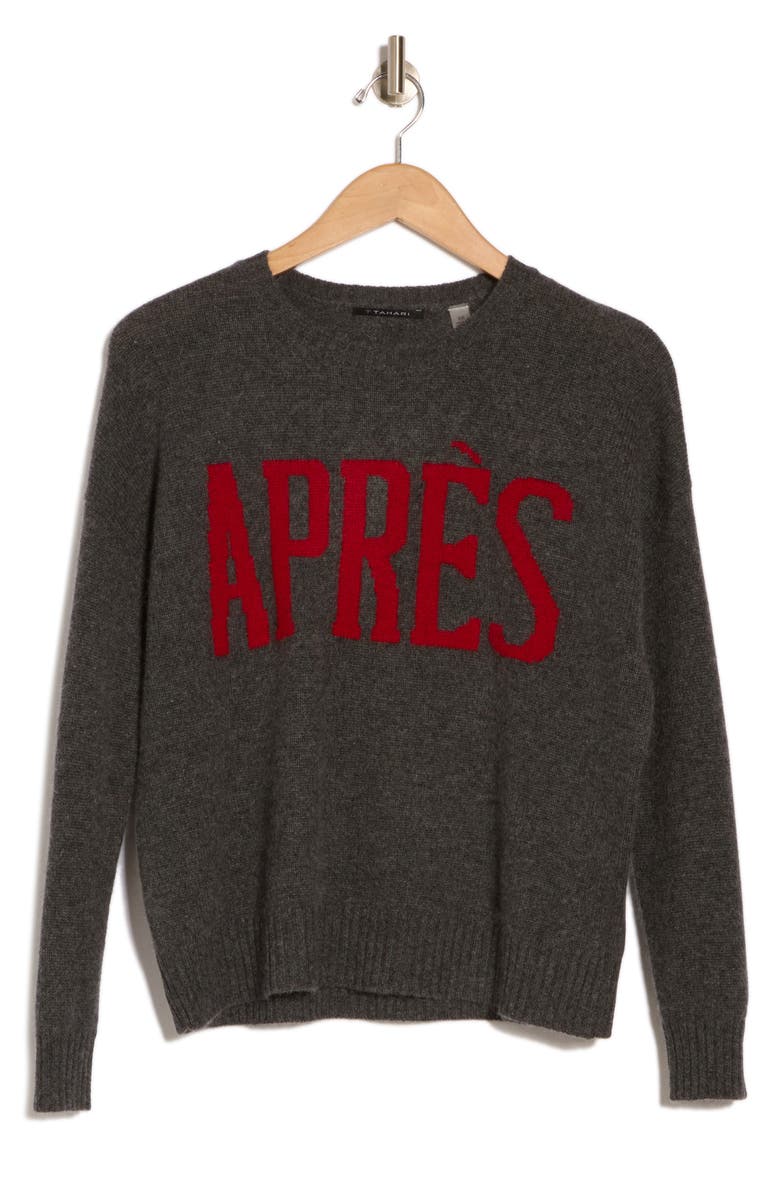 T Tahari Après Cashmere Sweater, Alternate, color, 