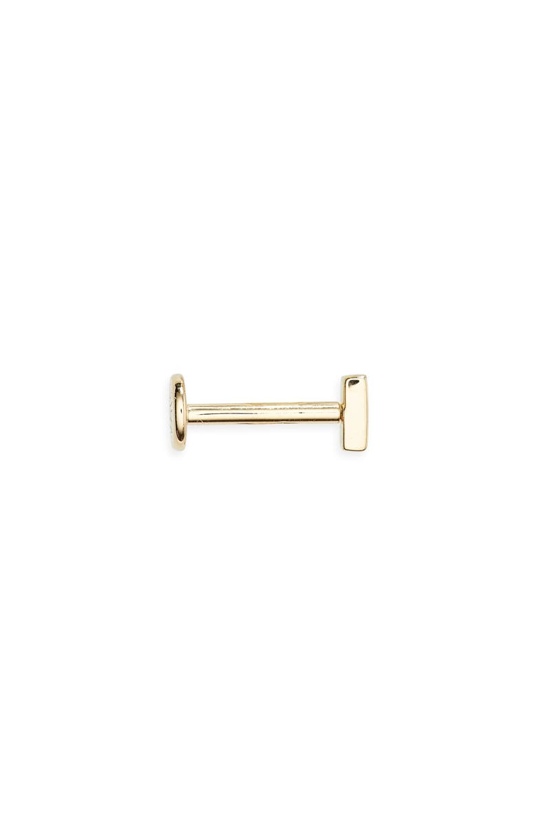 Monica Vinader Bar Single Flat Back Stud, Alternate, color, Gold