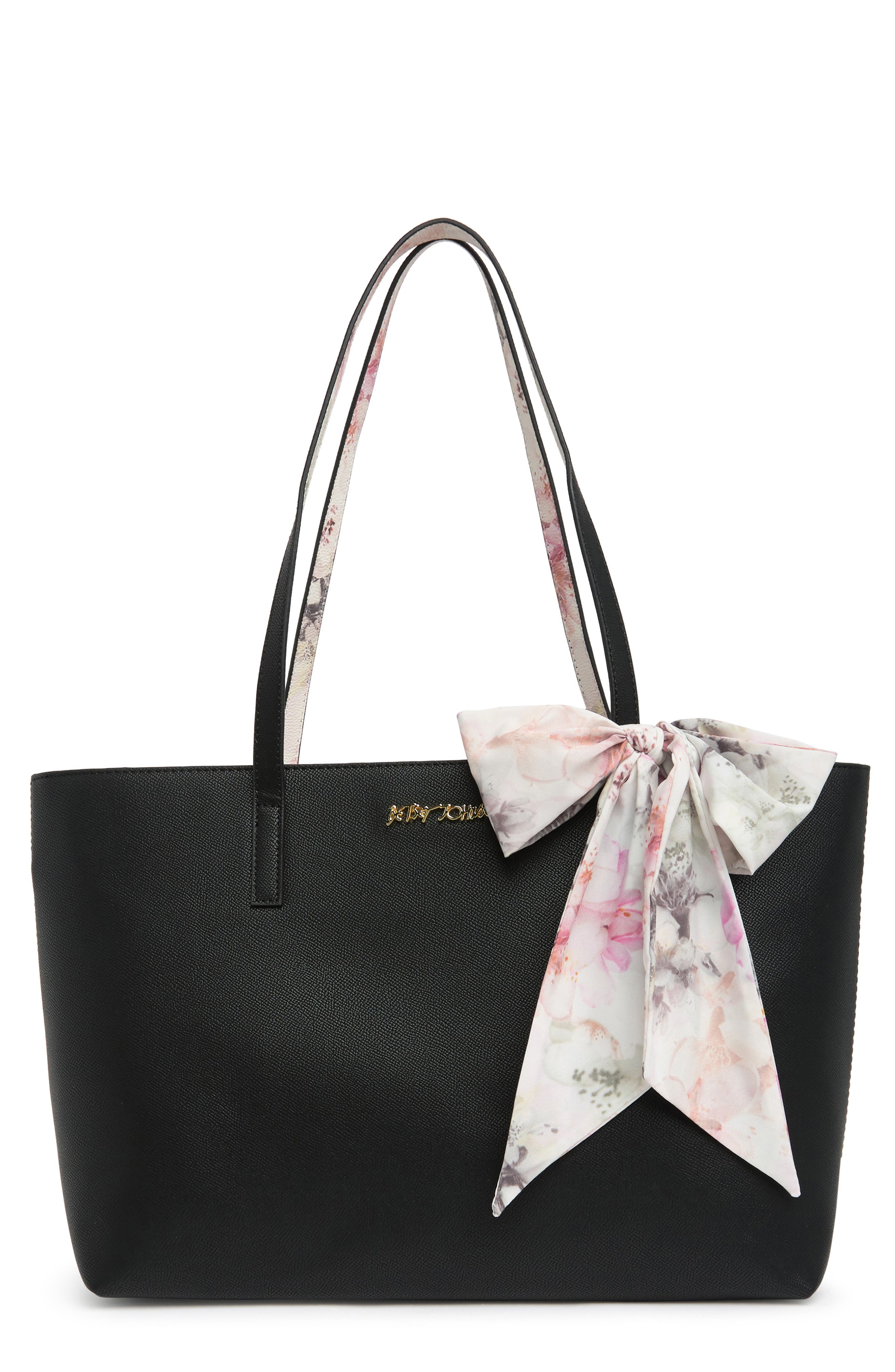 Betsey Johnson Lilly Wristlet Tote Bag, Main, color, 