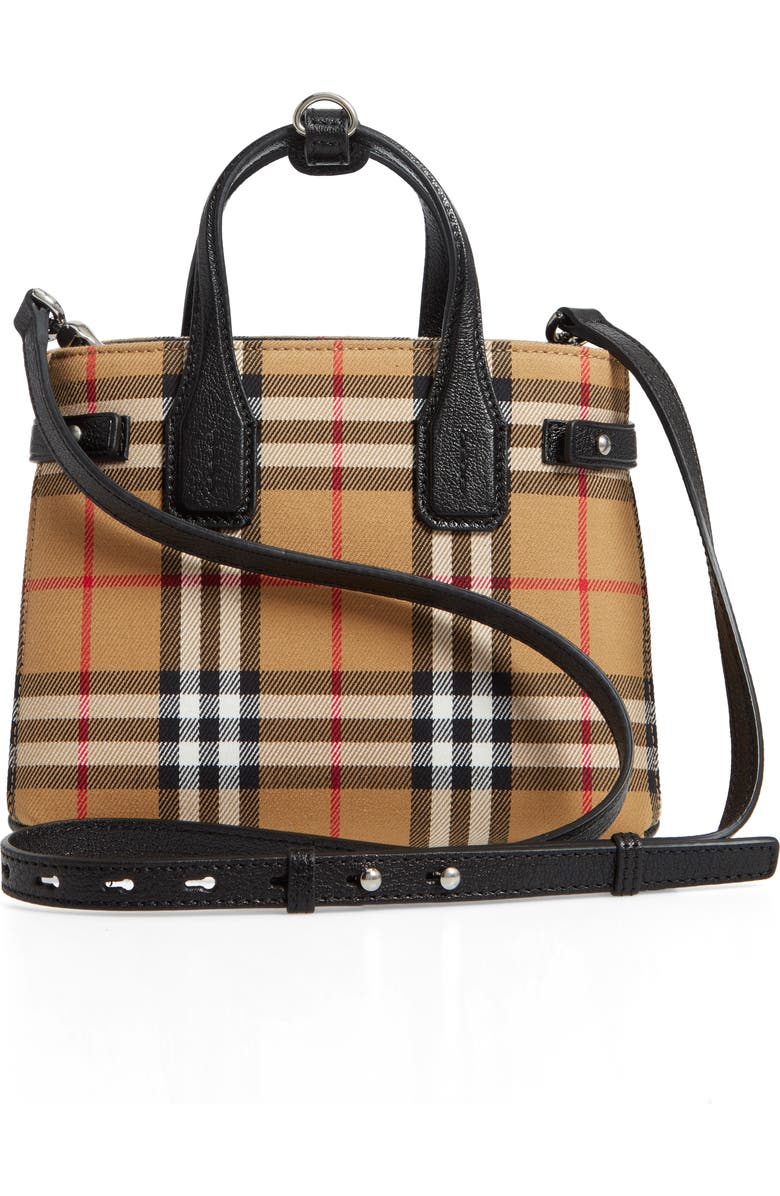 Burberry Baby Banner Vintage Check Tote, Alternate, color,
