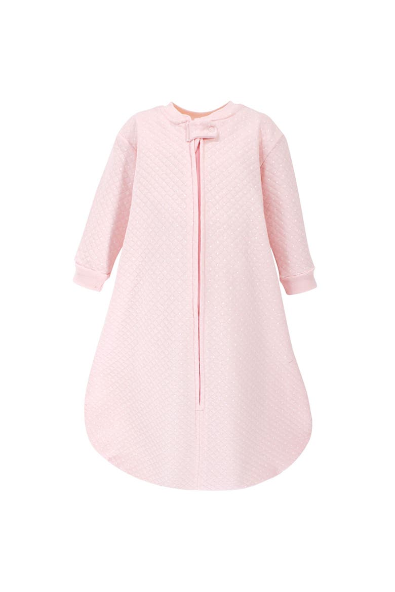 Premium Quilted Long Sleeve Sleeping Bag and Wearable Blanket, Alternate, color, Pink Safari