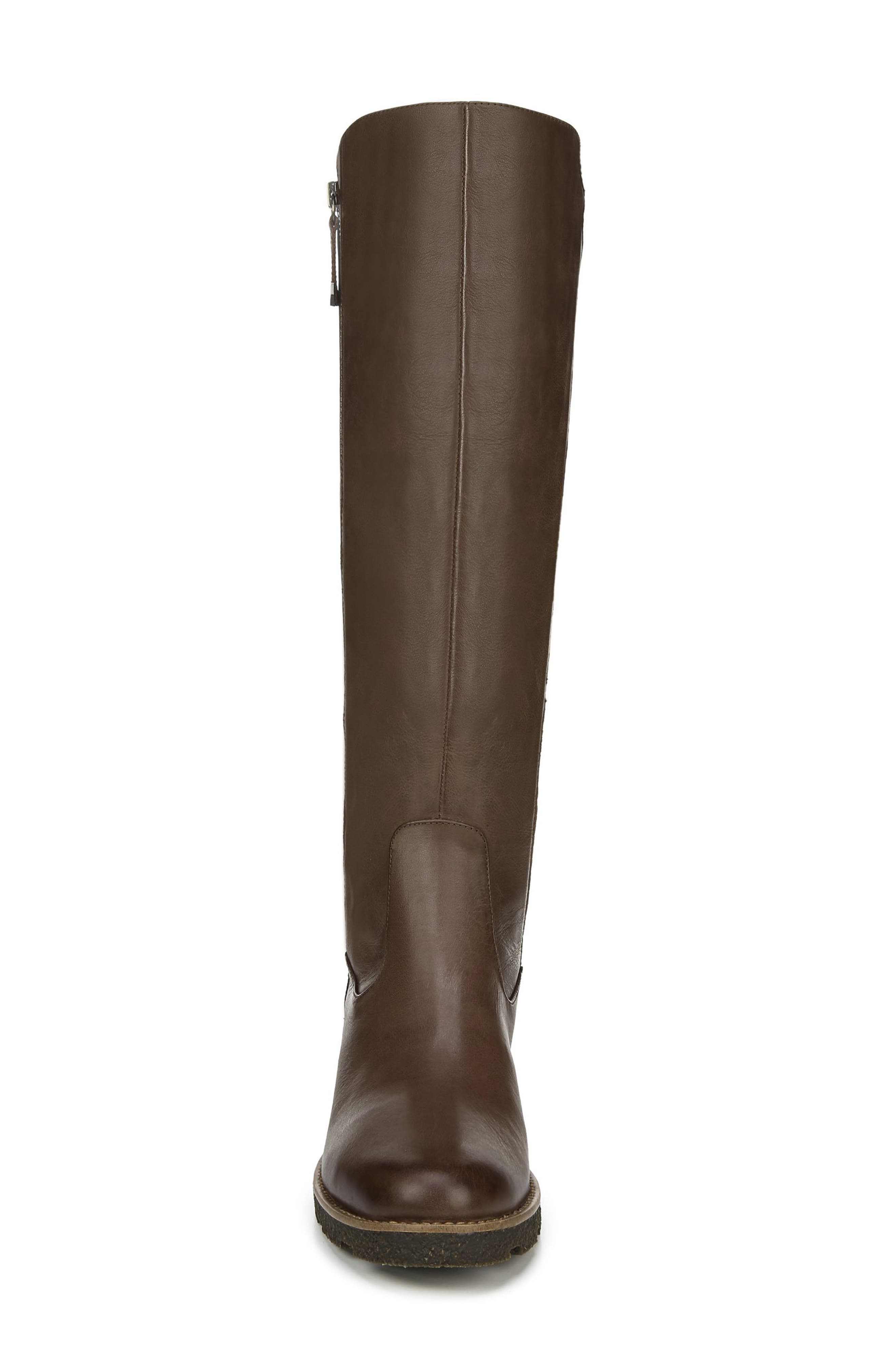 Tinslee Knee High Boot, Alternate, color, BROWN LEATHER