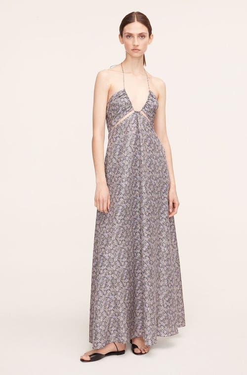 REBECCA TAYLOR REBECCA TAYLOR VIOLET FLEUR SILK HALTER DRESS