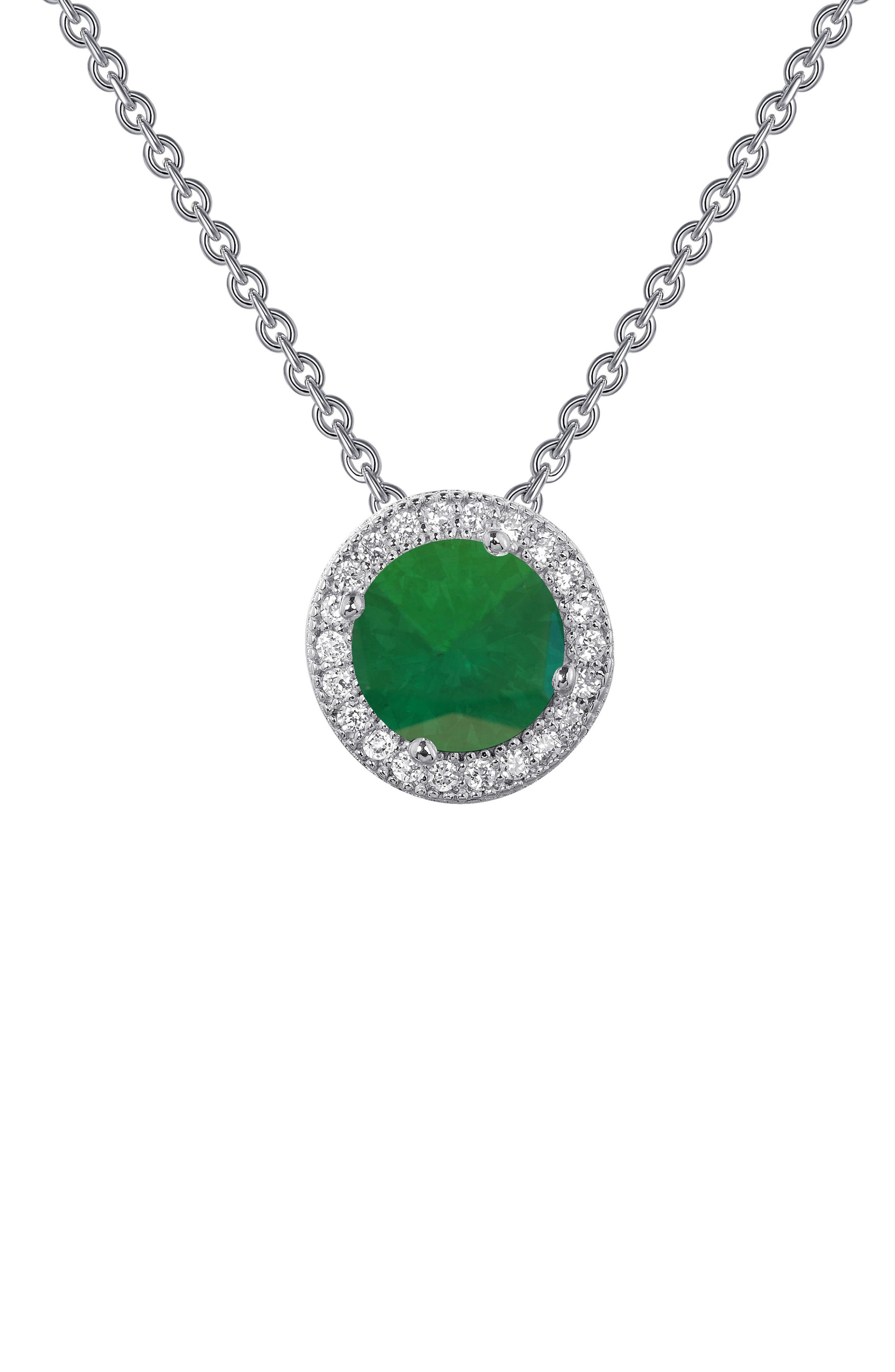 Lafonn Platinum Bonded Sterling Silver Simulated Diamond Halo Round ...