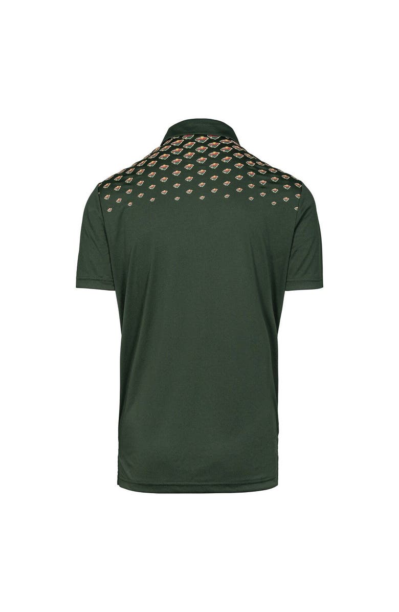 LEVELWEAR Men's Levelwear Hunter Green Minnesota Wild NHL x PGA Original Polo, Alternate, color, Hunter Green
