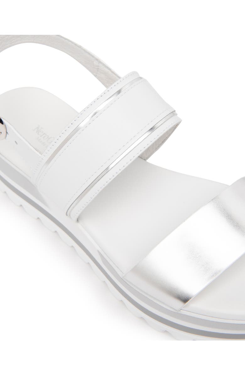 NeroGiardini Double-Band Platform Slingback Sandal, Alternate, color,