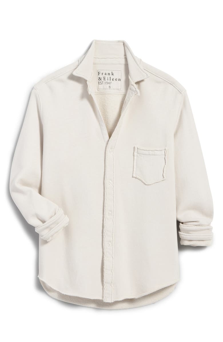 Eileen Relaxed Terry Button-Up Shirt Frank & Eileen