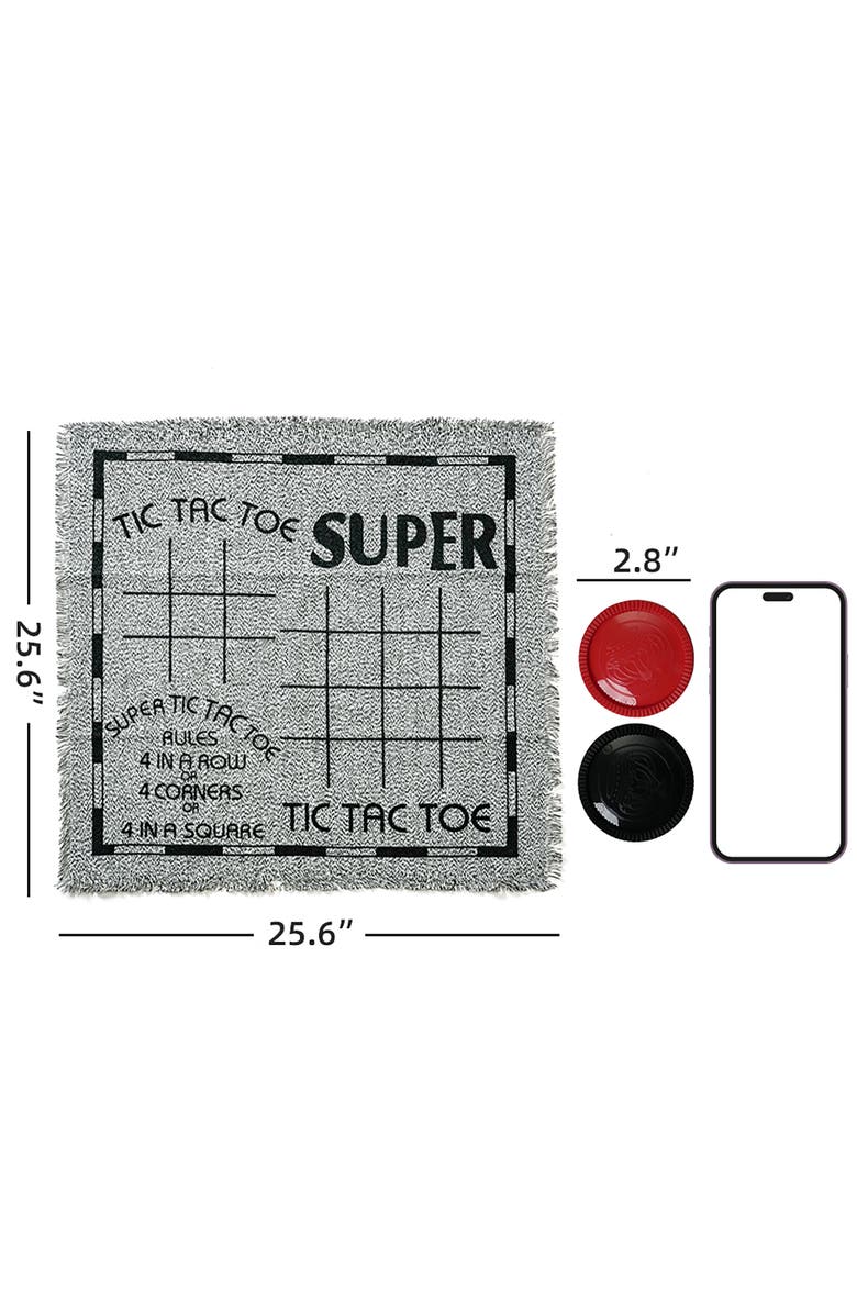 Trimate 3In1 Giant Checkers & Tic Tac Toe Jumbo, Age 4+, Alternate, color, Multicolored