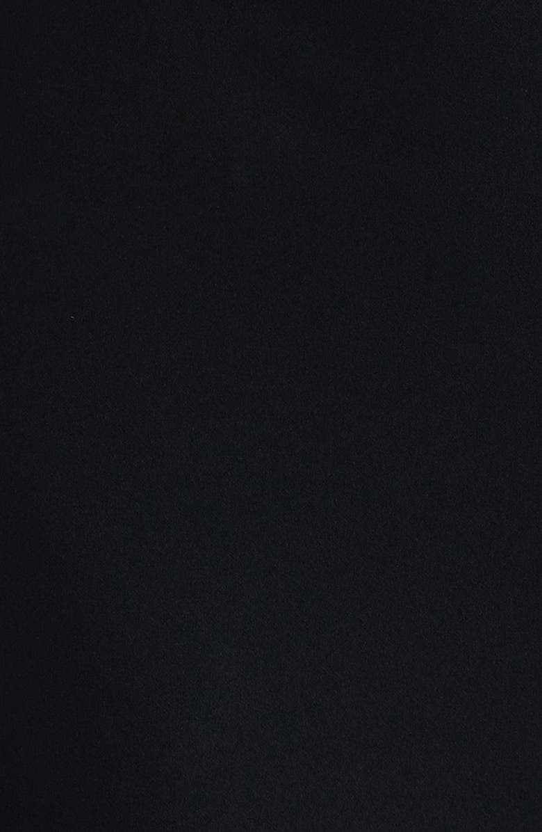 Eliza J Rosette Off the Shoulder Wide Leg Jumpsuit, Alternate, color, Black