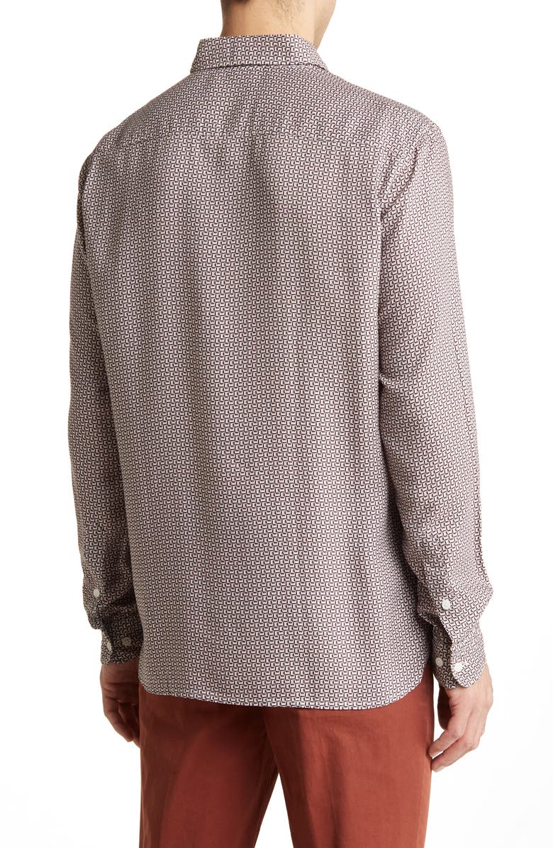 BOSS Roger Tencel<sup>®</sup> Lyocell Button-Up Shirt, Alternate, color,