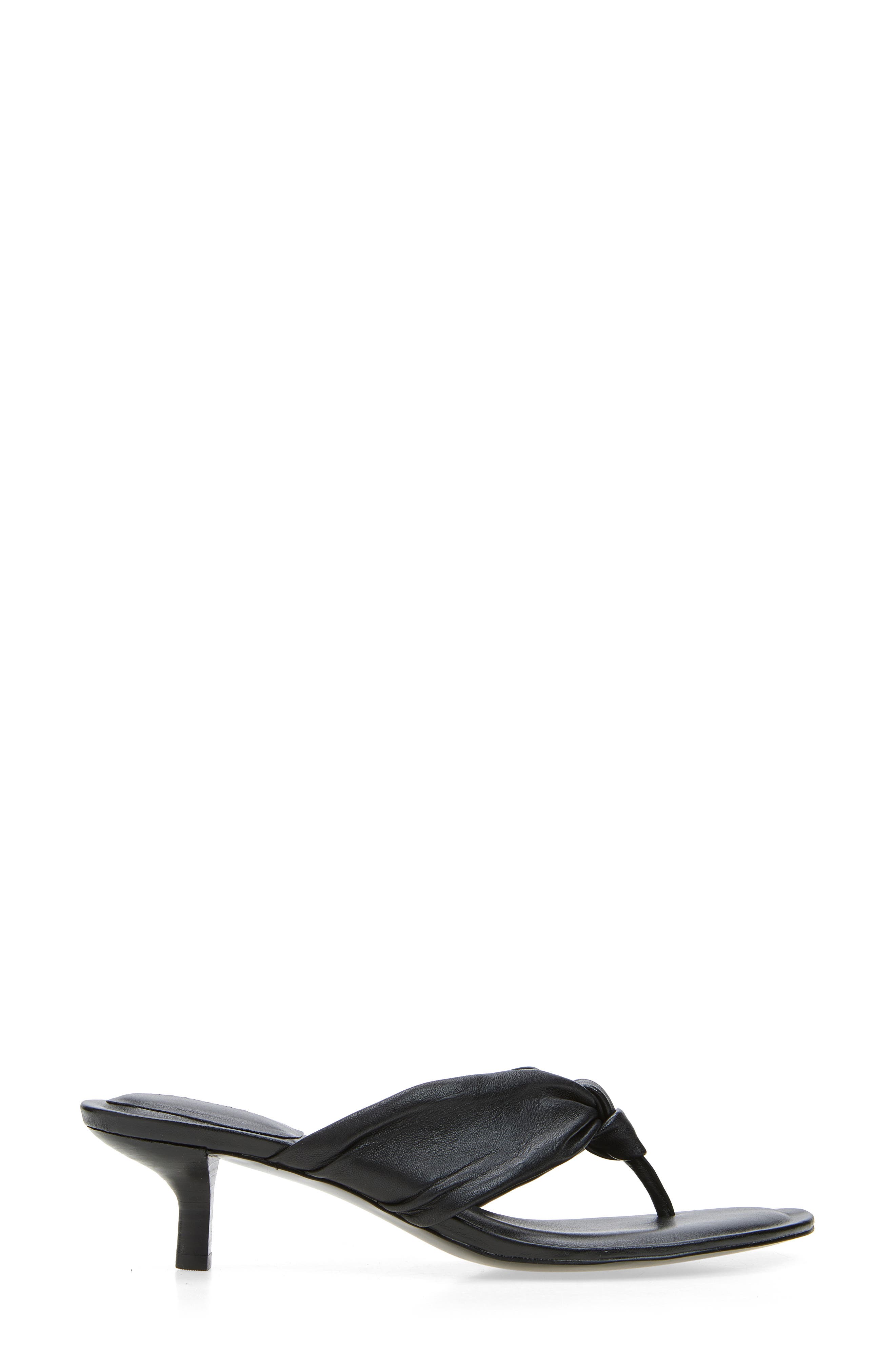 Nordstrom Selene Kitten Heel Flip Flop, Alternate, color, Black