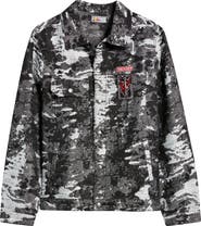 VERYRARE Devil Slayer Camo Jacquard Trucker Jacket